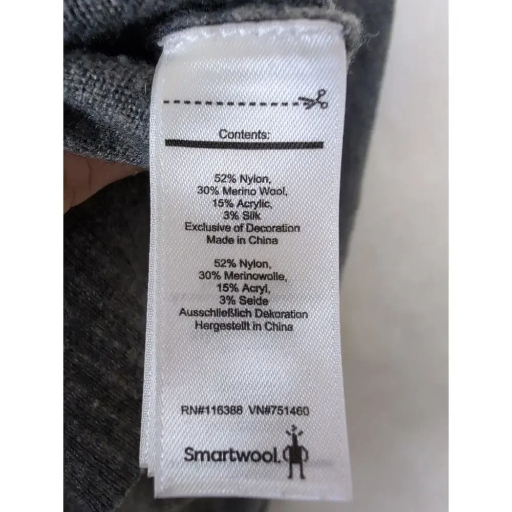 Smartwool grey sweater Size XL Gorpcore Outdoors Layer Minimal Warm Cozycore
